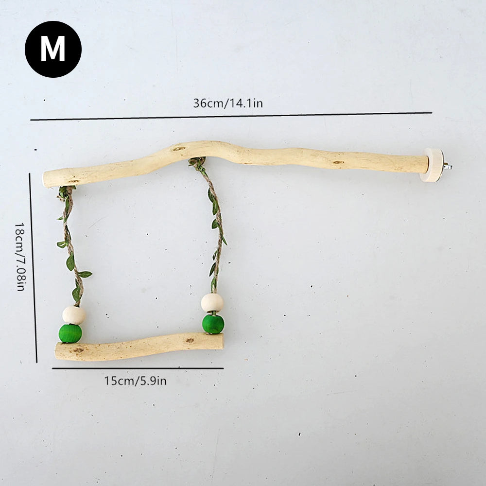 Double-layer swing toy for parrot 