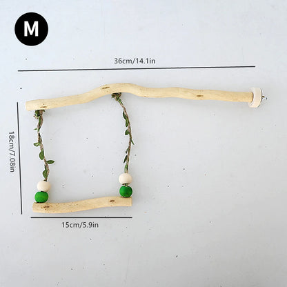 Double-layer swing toy for parrot 