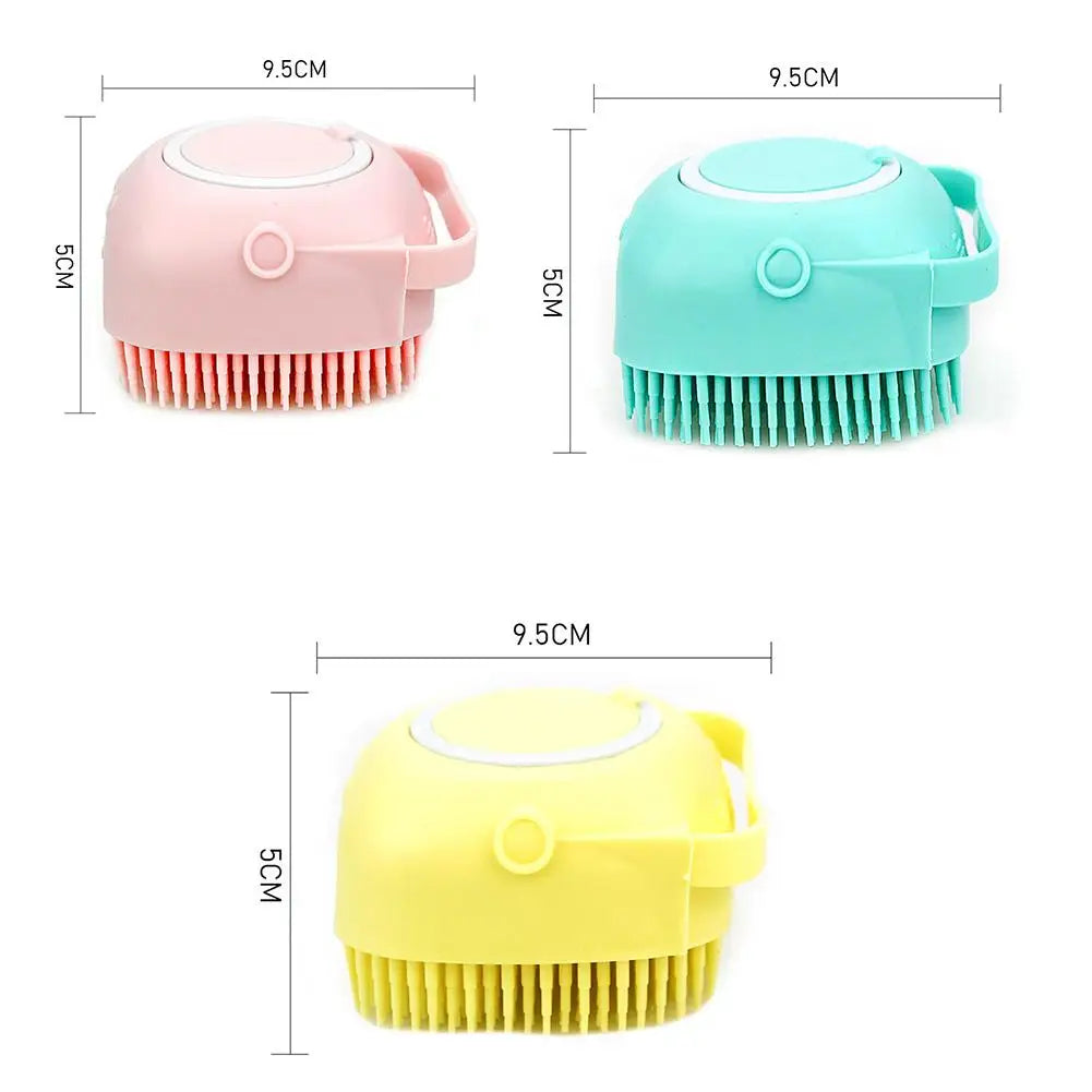 Silicone bath brush for dogs 