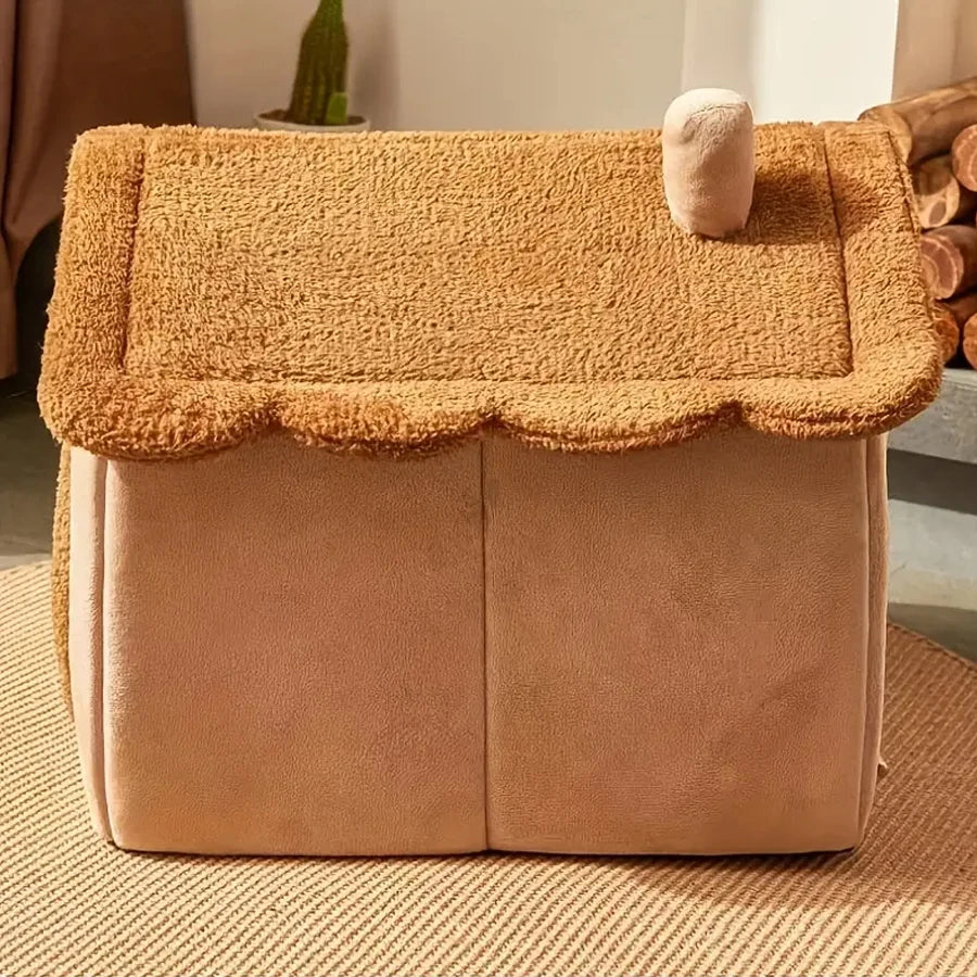 Foldable and washable house for pets 