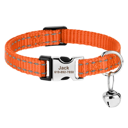 Personalized printed cat collar 