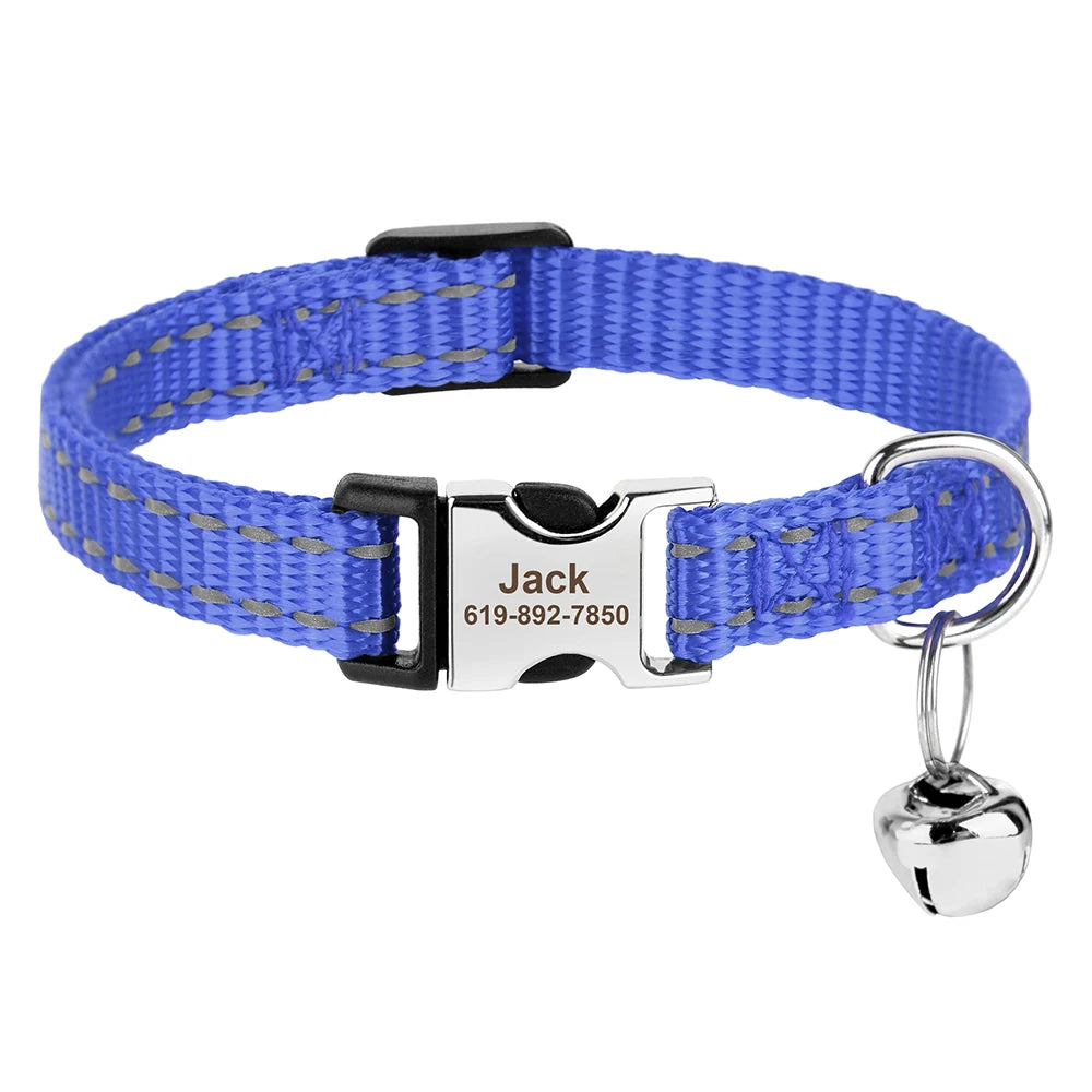 Personalized printed cat collar 