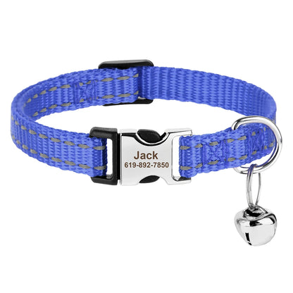 Personalized printed cat collar 