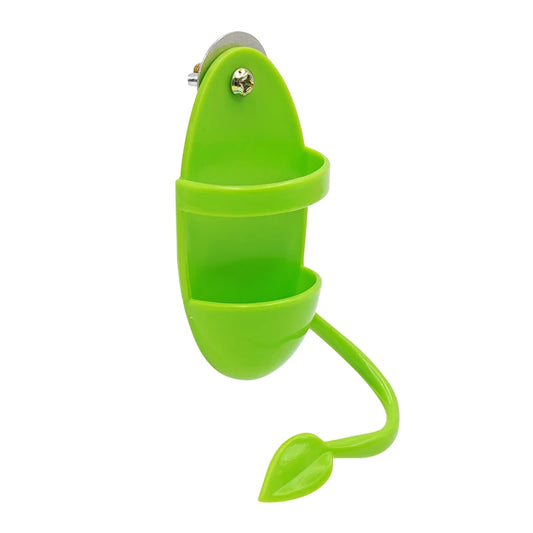 Plastic parrot feeder 