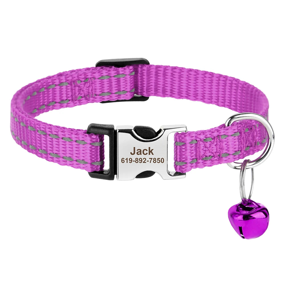 Personalized printed cat collar 
