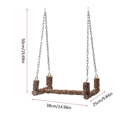 Wooden perch for birds 