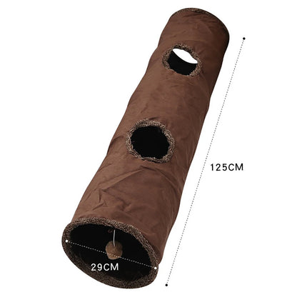 Long suede tunnel for cat 