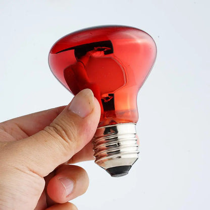 Red heat lamp for pets 