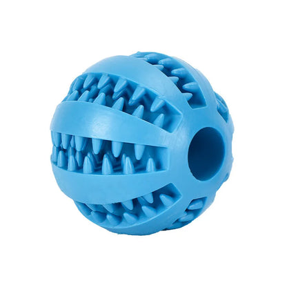 Interactive rubber ball for pets 