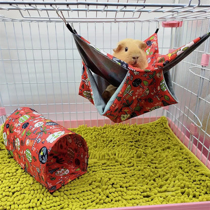Double-layer plush hammock 