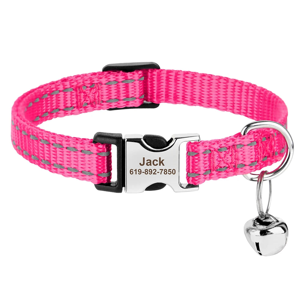 Personalized printed cat collar 