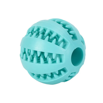 Interactive rubber ball for pets 